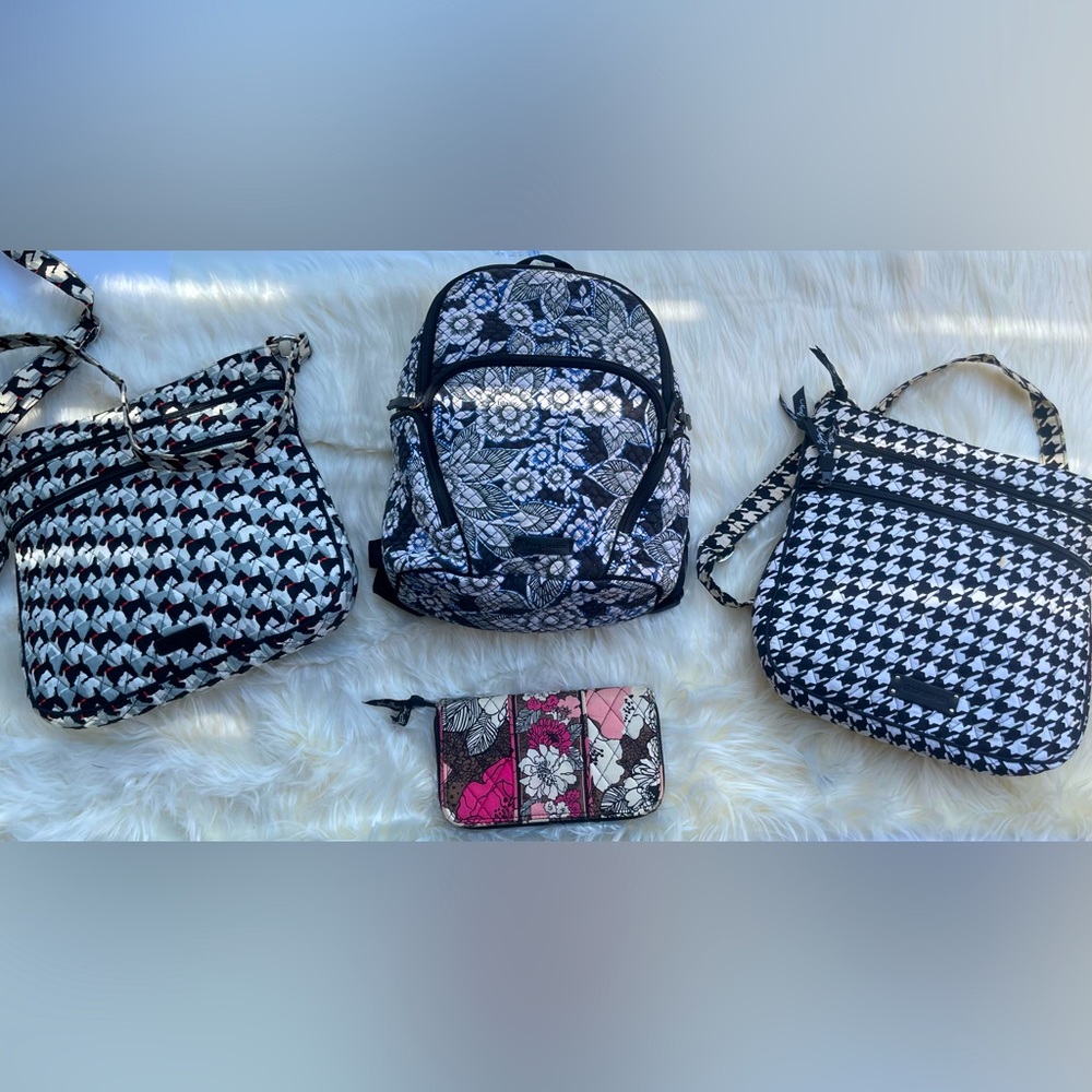 Vera Bradley Lot - Purse/ Backpack/ Wallet- Set of 4